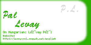 pal levay business card